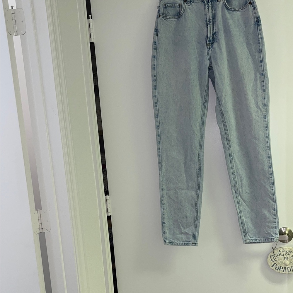 Urban Outfitters Bulldog MOM HIGH RISE SIZE 27X39 CLEAN CLEAN Light Denim